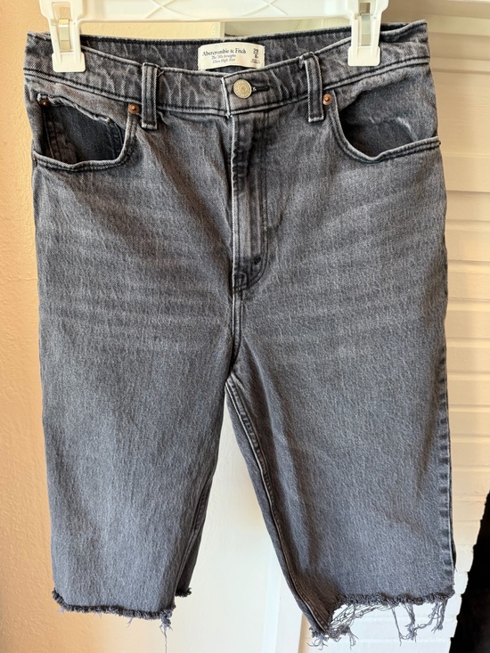 Abercrombie & Fitch Pants - Abercrombie & Fitch Washed Gray Cutoff Jeans Size 29